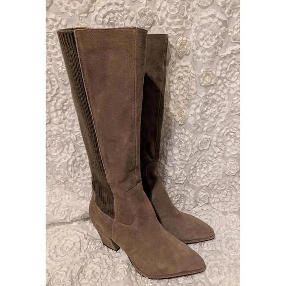 BLONDO Elisha Waterproof Tall Boot In Taupe Suede NWOT SIZE 11 - Picture 2 of 9